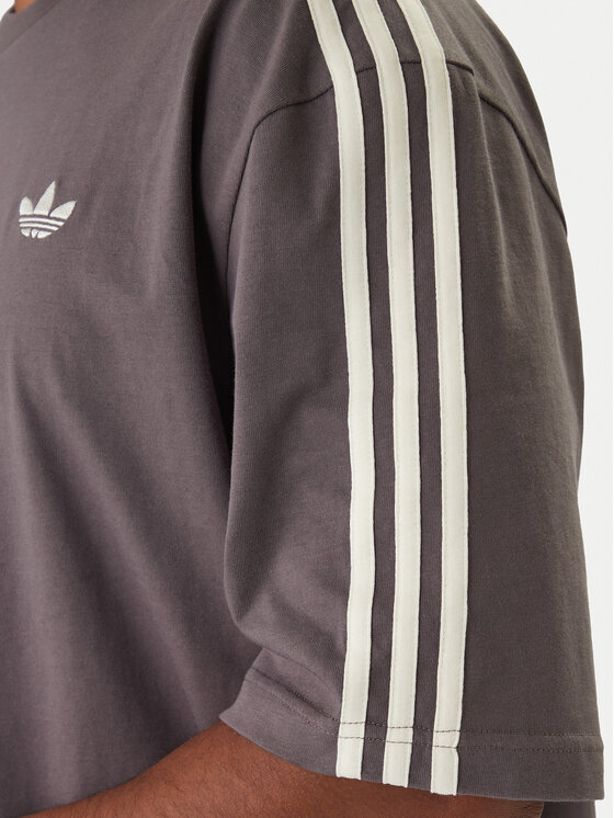 adidas adidas Футболка adicolor 3-Stripes KE1591 Сірий Oversize