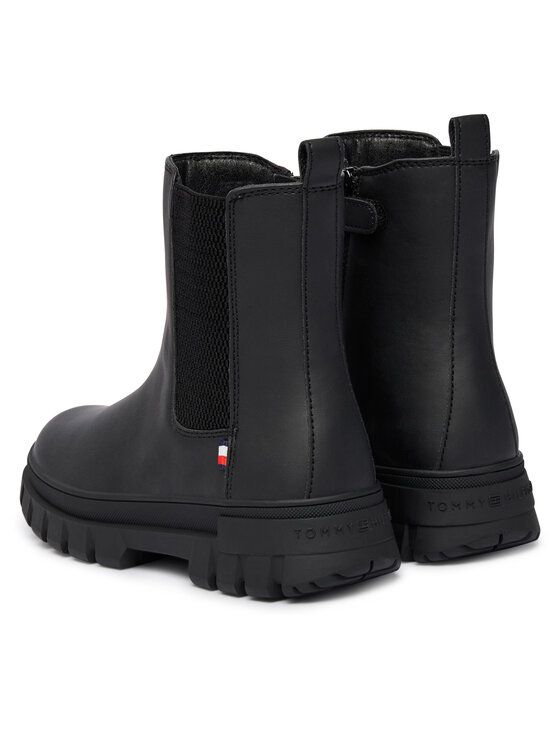 Tommy Hilfiger Botki Tommy Hilfiger T3X5-35295-1355 M Czarny