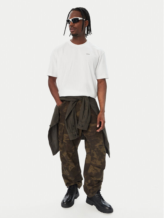 G-STAR G-STAR Hlače iz tkanine Rovic 3D D30010-D553 Khaki Regular Fit