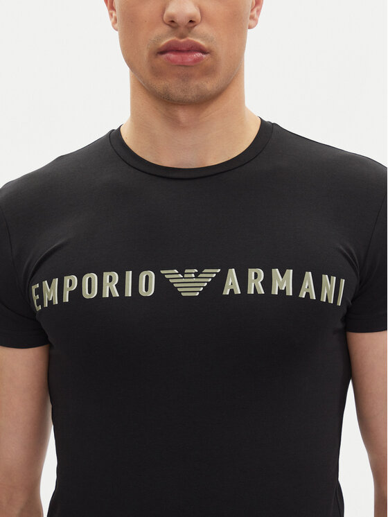 Emporio Armani Underwear Emporio Armani Underwear Majica EM000375 AF10772 UC001 Črna Slim Fit