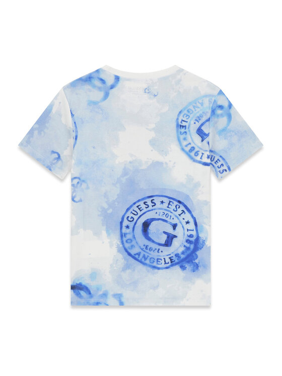 Guess Guess T-Shirt L6GI03 K8HM4 Μπλε Regular Fit