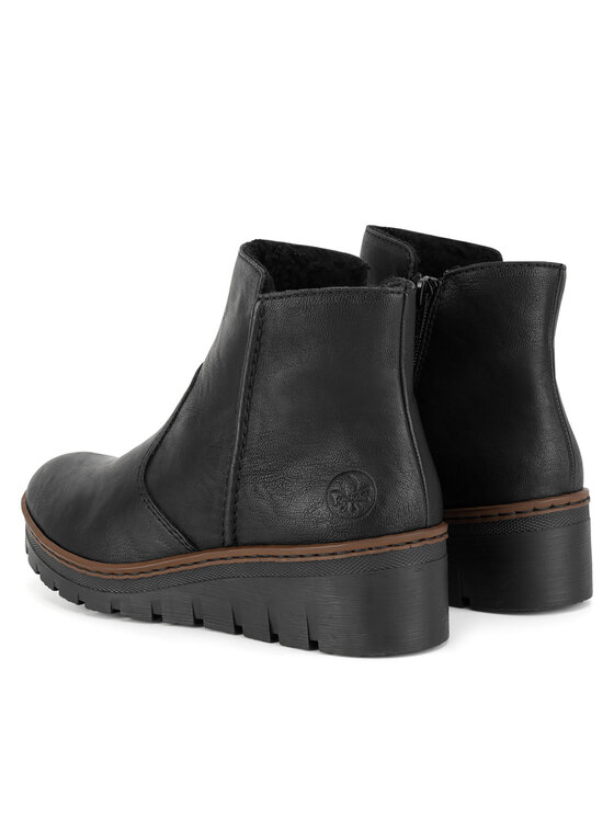 Rieker Īsie zābaki Rieker X9165-00 Melns