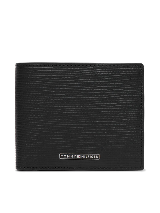 Tommy Hilfiger Novčanik Tommy Hilfiger Th Business Saffiano Cc And Coin AM0AM14784 Crna