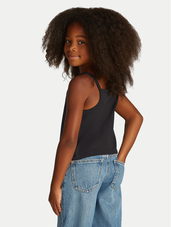 Calvin Klein Jeans Calvin Klein Jeans Felső Punto IG0IG02868 Fekete Slim Fit