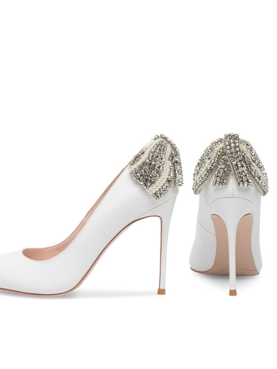 Eva Minge Pantofi cu toc subțire Eva Minge OLIVIA-SLT3396-138 Alb