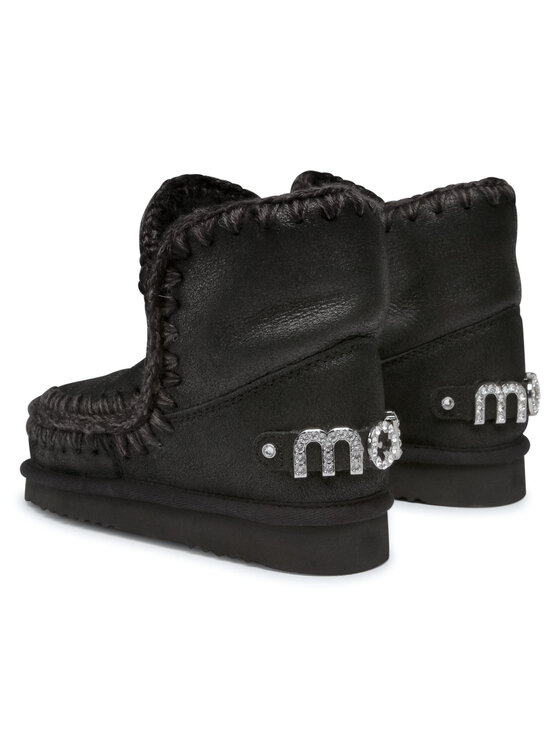 Mou Sniega zābaki Mou Eskimo 18 With Rhinestones Logo Melns