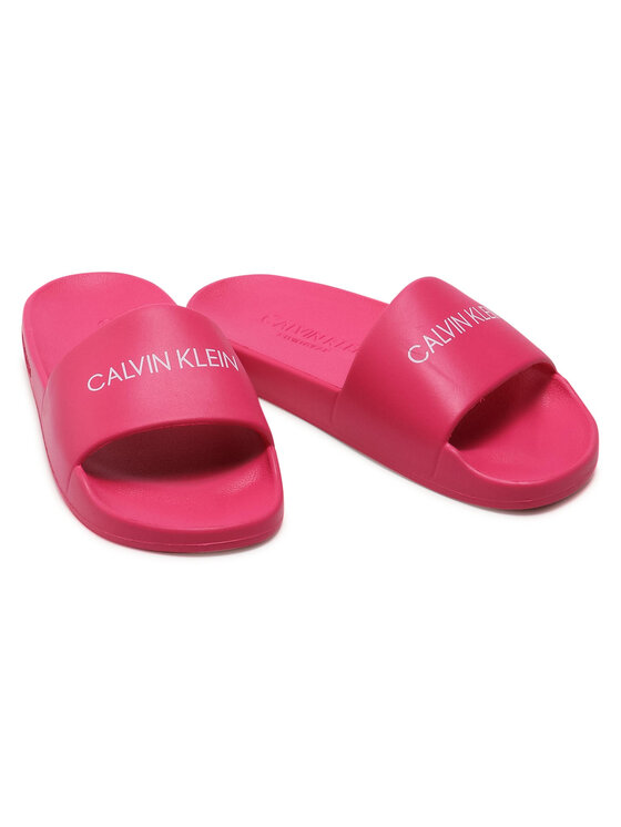 Calvin Klein Swimwear Παντόφλες Calvin Klein Swimwear One Mold Slide KK0KK00075 Ροζ