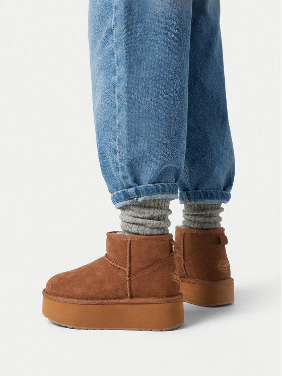 Cizme de zăpadă EMU Australia Stinger Micro Flatform W13082 Bej