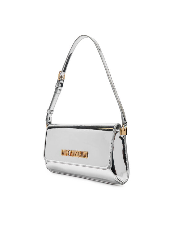 LOVE MOSCHINO Ročna torba LOVE MOSCHINO JC4058PP1OLP0902 Srebrna