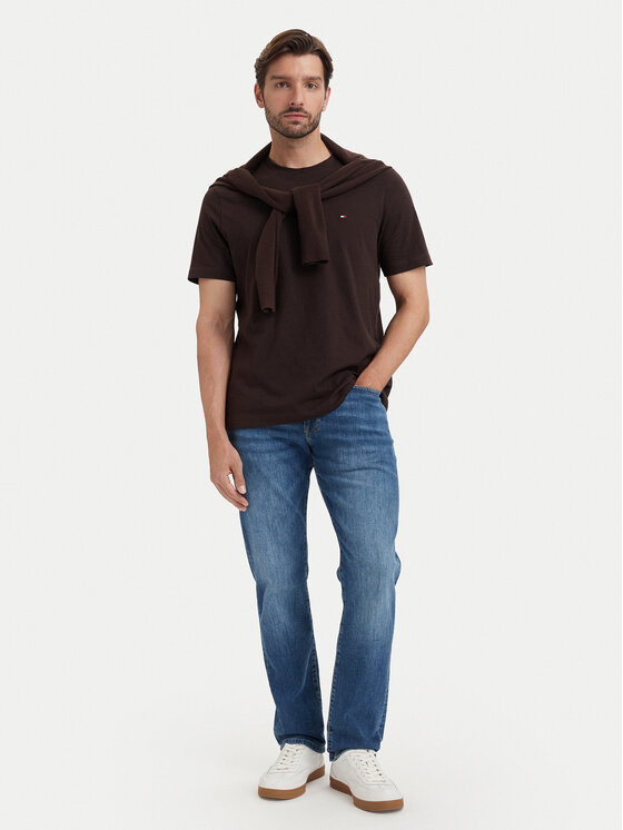 Tommy Hilfiger Tommy Hilfiger Camiseta Ess Seasonal MW0MW39995 Marrón oscuro Regular Fit