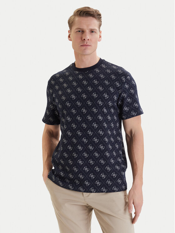 Guess Guess Футболка M6GP34 K3200 Cиній Relaxed Fit