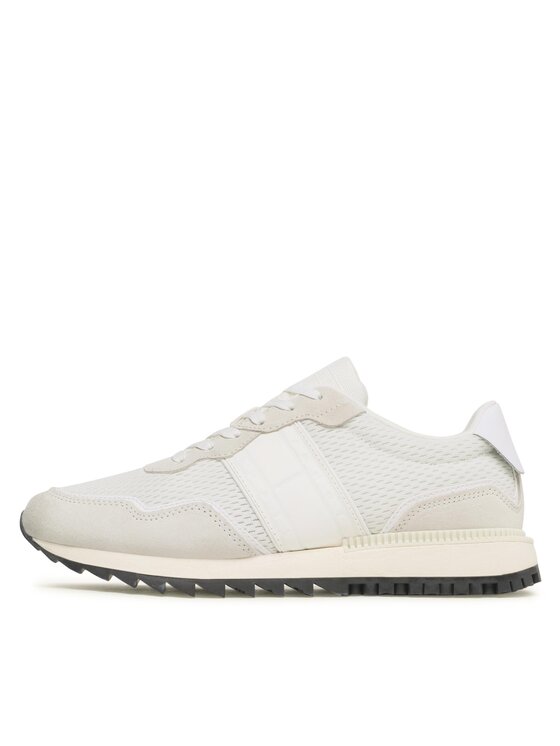 Tommy Jeans Сникърси Tommy Jeans Runner Mix Material EM0EM01167 Бял