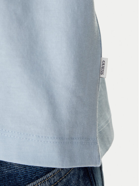 Guess Jeans Guess Jeans Camiseta W4YI73 K8HM0 Celeste Regular Fit