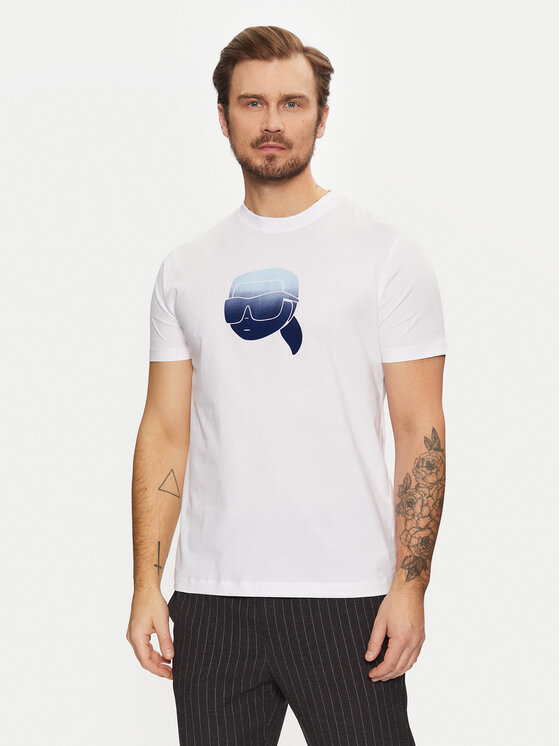 KARL LAGERFELD KARL LAGERFELD T-shirt 755426 551242 Bijela Regular Fit