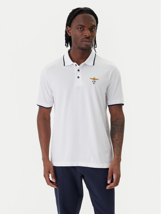 Aeronautica Militare Aeronautica Militare Polo 261PO1308UP00082 Blanco Regular Fit