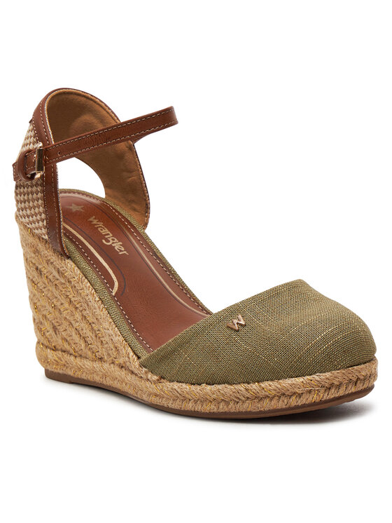 Wrangler Espadrilky Wrangler Brava Women Wedge 20241056 Khaki