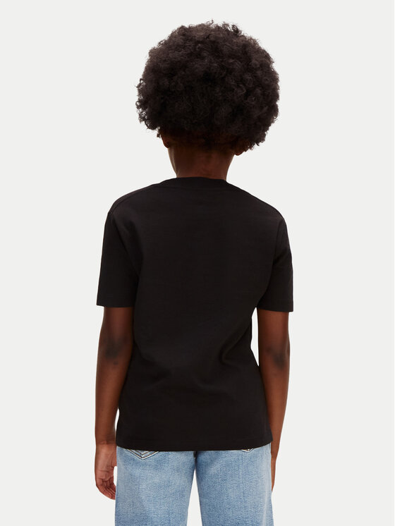 Calvin Klein Jeans Calvin Klein Jeans Camiseta Chest Monologo LV1CKSJA32 Negro Regular Fit
