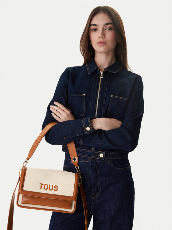 TOUS Сумка TOUS BANDOLERA M. AUDREE CANVAS 2002202743 Коричневий
