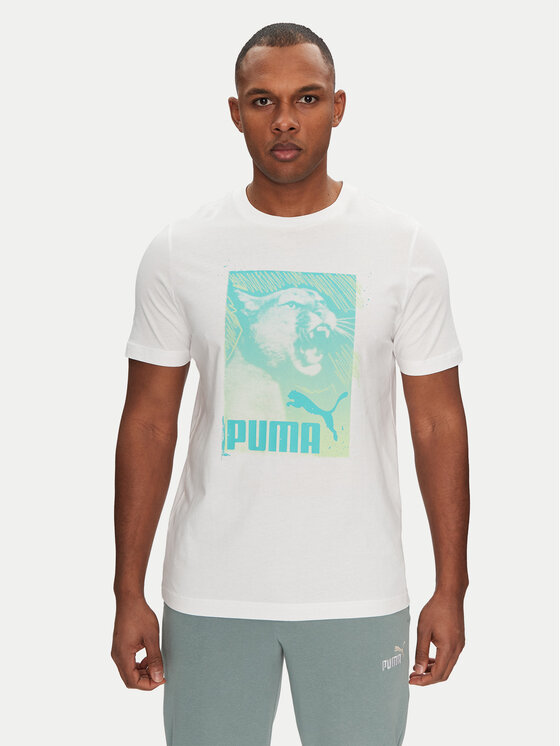 Puma Puma Футболка Graphics Photoprint 684836 Білий Regular Fit
