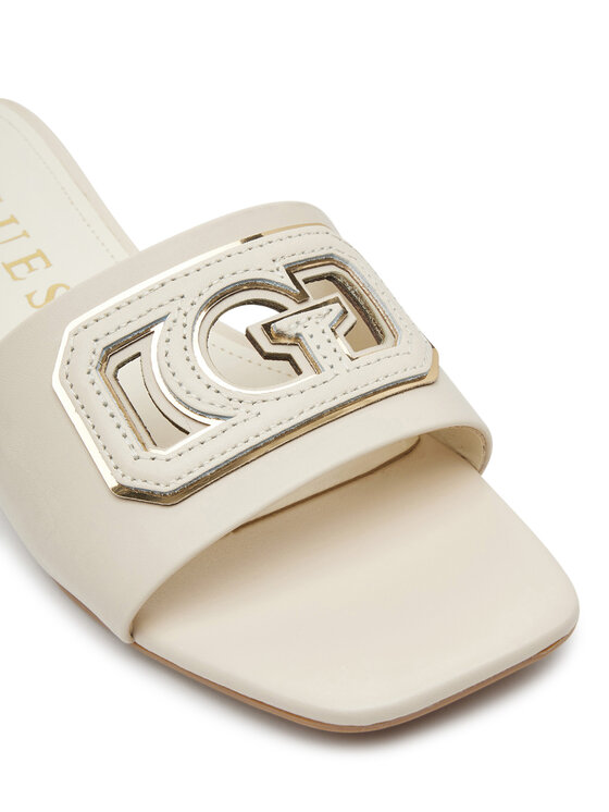 Guess Шльопанці Guess FLJTAR LEA19 Écru