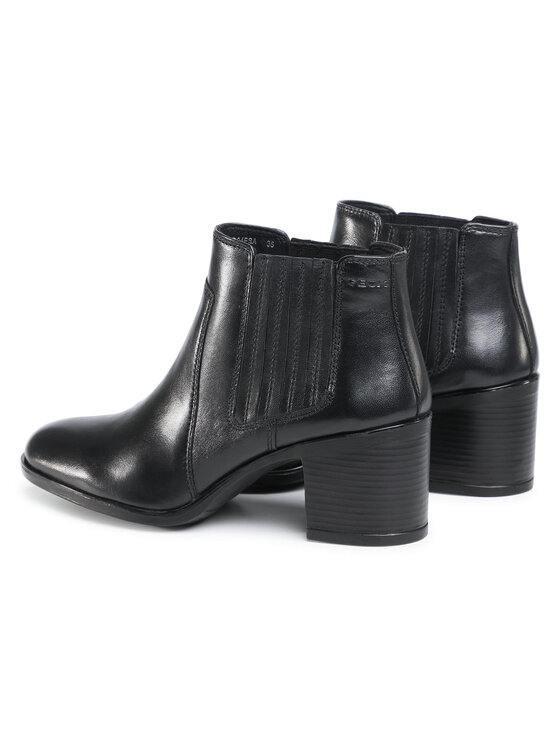 Geox Polokozačky Geox D New Ashell A D04FSA 000TU C9999 Černá