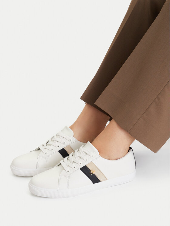 LAUREN RALPH LAUREN Sneakersy LAUREN RALPH LAUREN Janson II 802979187001 Biela