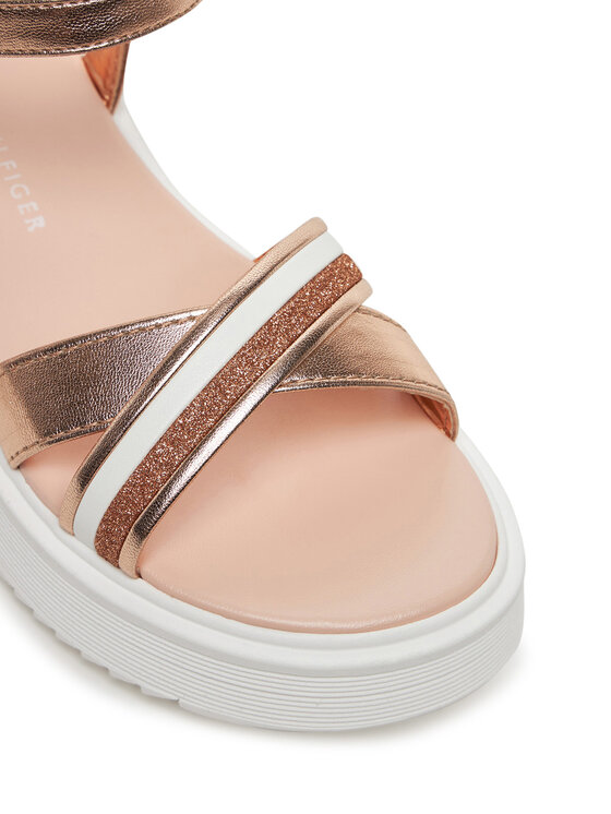 Tommy Hilfiger Sandale Tommy Hilfiger Sandal T4A2-33800-0569 S Ružičasto zlato