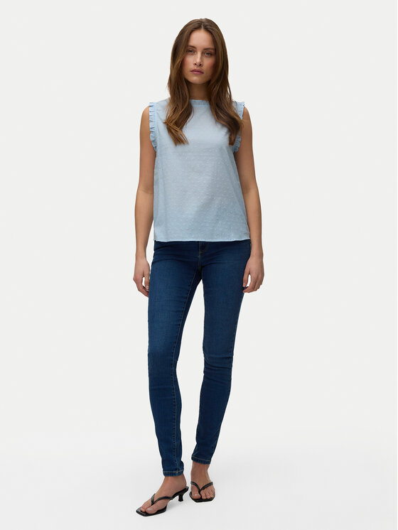 Vero Moda Vero Moda Top Trine 10342734 Azul claro Regular Fit