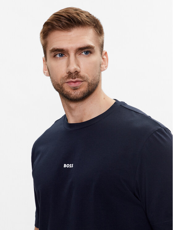 BOSS Boss Majica 50473278 Mornarsko modra Relaxed Fit