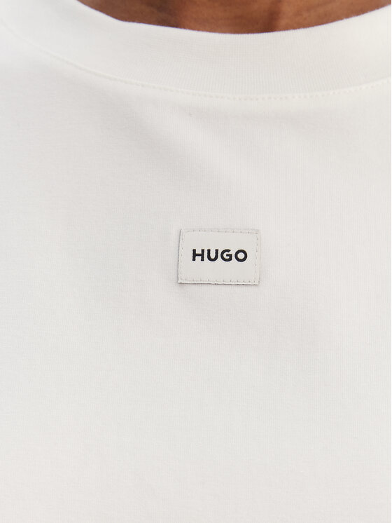 HUGO HUGO Футболка Signature 50556807 Білий Regular Fit