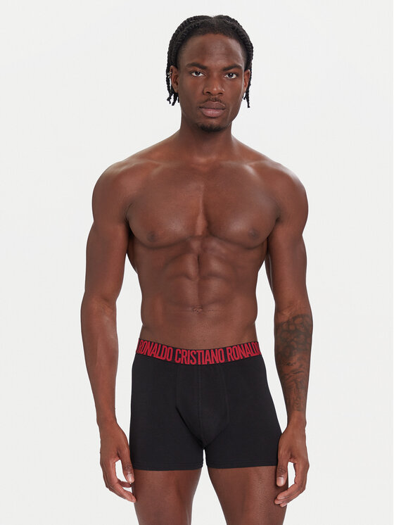 Cristiano Ronaldo CR7 Cristiano Ronaldo CR7 Conjunto de calzoncillos boxer 8125-49 Negro