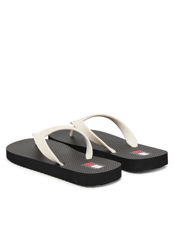 Tommy Jeans Šlepetės per pirštą Tommy Jeans Tjw Logo Summer Sandal EN0EN02979 Juoda