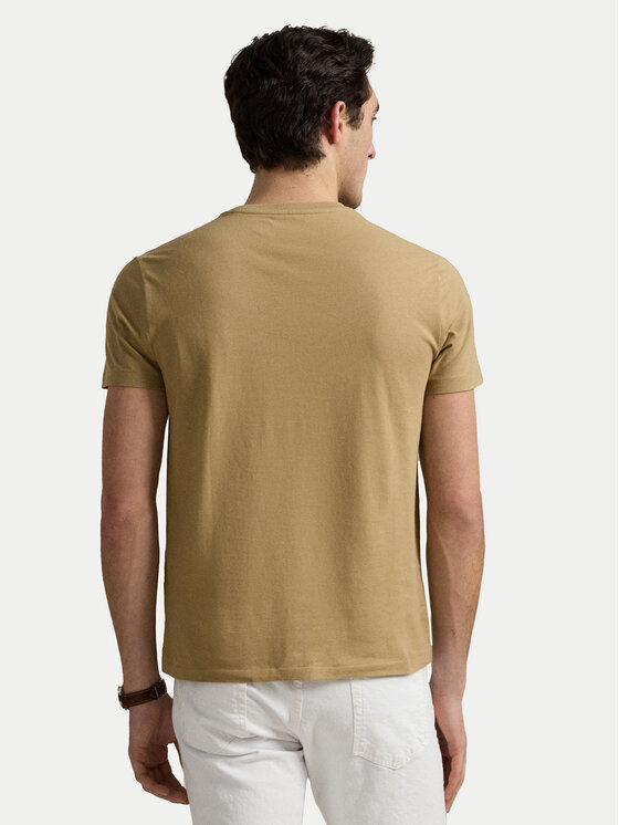 Polo Ralph Lauren Polo Ralph Lauren Marškinėliai 710671438429 Smėlio Custom Slim Fit