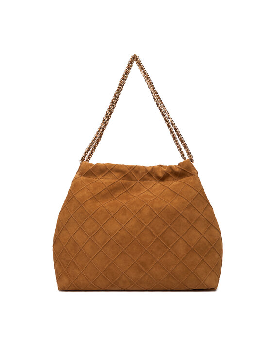 Tory Burch Сумка Tory Burch Fleming Suede 166064 Коричневий