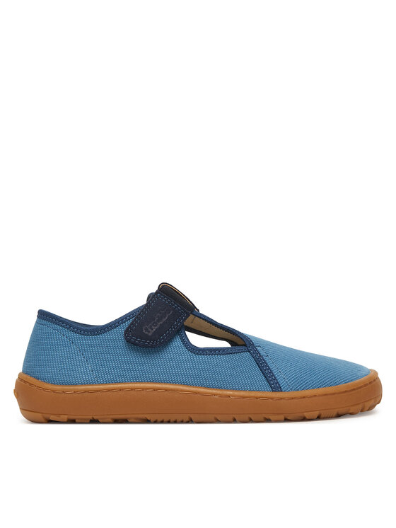 Froddo Тапочки Froddo Barefoot Canvas T-Bar G1700439-1 D Голубий