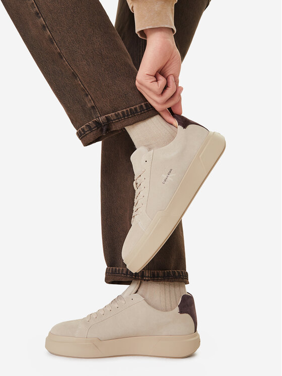 Calvin Klein Superge Calvin Klein Chunky Cupsole Laceup Su YM0YM01453 Bež
