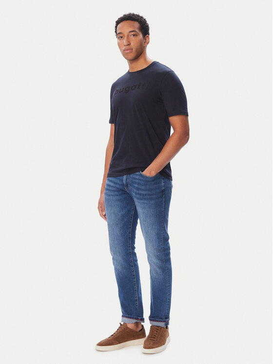 Bugatti Bugatti Camiseta 8350-25048F Azul marino Regular Fit
