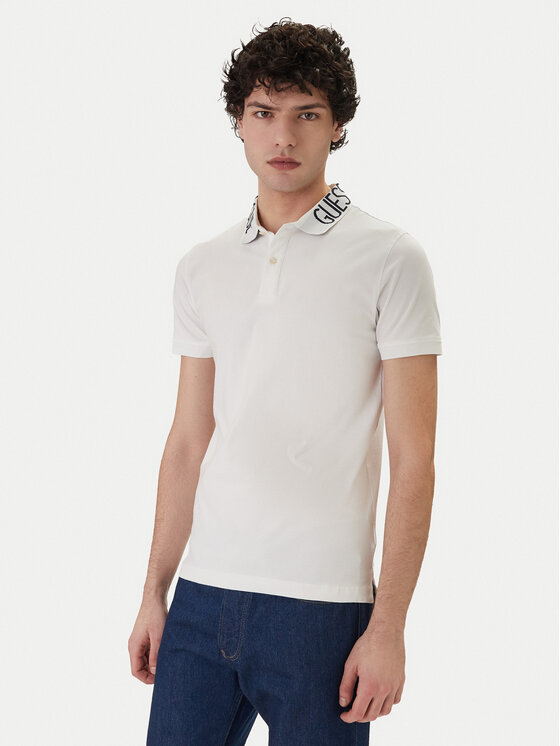 Guess Guess Polo M6GP66 K3070 Blanco Slim Fit