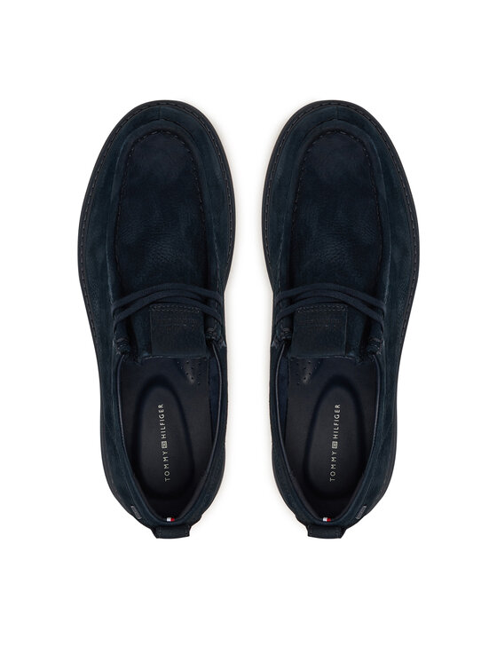 Tommy Hilfiger Κλειστά παπούτσια Tommy Hilfiger Comfort Nubuck Moc Toe Shoe FM0FM05975 Σκούρο μπλε