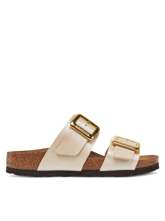 Birkenstock Шльопанці Birkenstock Sydney Cushion Buckle 1029492 Écru