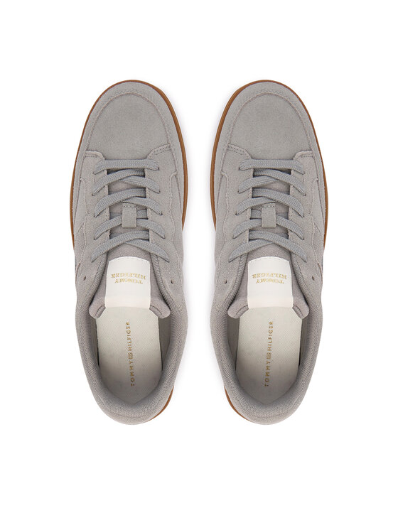 Tommy Hilfiger Sneakersy Tommy Hilfiger Th Heritage Court Sneaker Suede FW0FW09266 Sivá