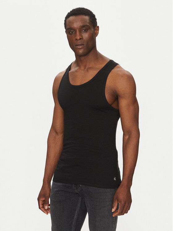 Calvin Klein Underwear Calvin Klein Underwear Σετ τιραντάκια Tank 3Pk LV00NB4184 Μαύρο Slim Fit