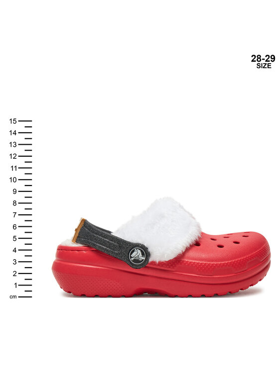 Crocs Шльопанці Crocs Classic Lined Santa Clog K 210931 Червоний