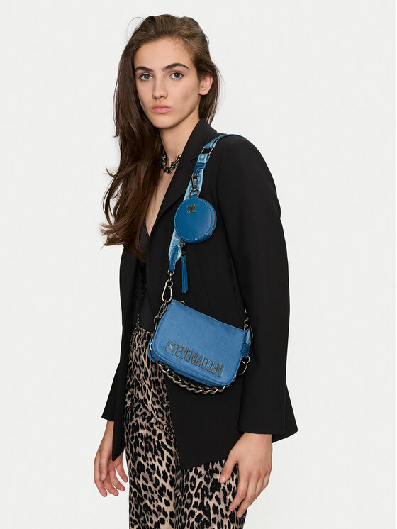 Steve Madden Ročna torba Steve Madden Bminiroy Crossbody SM13001086-02002-C/B Modra