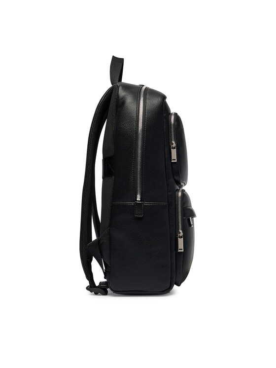 Calvin Klein Plecak Calvin Klein Raised Double Pocket Backpack LV04D3493G Czarny