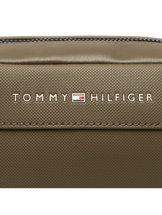 Tommy Hilfiger Bandolera Tommy Hilfiger Th Pique Pu Mini Reporter AM0AM11312 Caqui