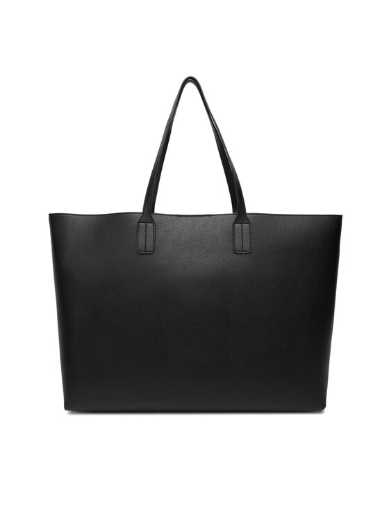 Tommy Hilfiger Ročna torba Tommy Hilfiger Th Icon Tote AW0AW18173 Črna