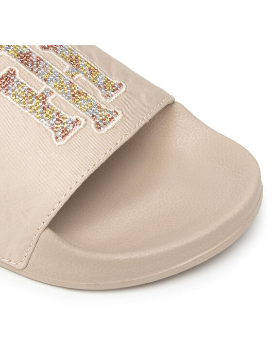 Tommy Hilfiger Şlapi Tommy Hilfiger Th Logo Pool Slide FW0FW06420 Bej