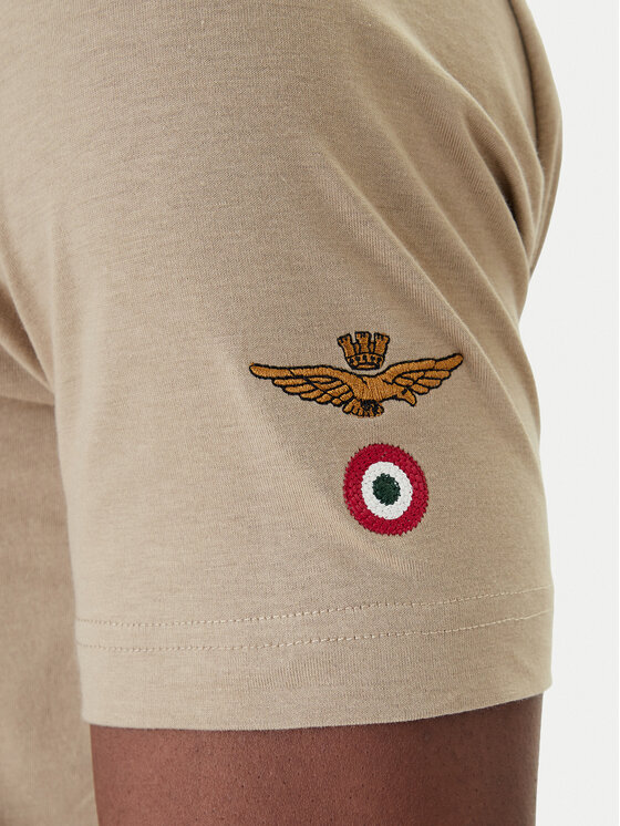 Aeronautica Militare Aeronautica Militare Camiseta 261TS2536UJ00641 Beis Regular Fit