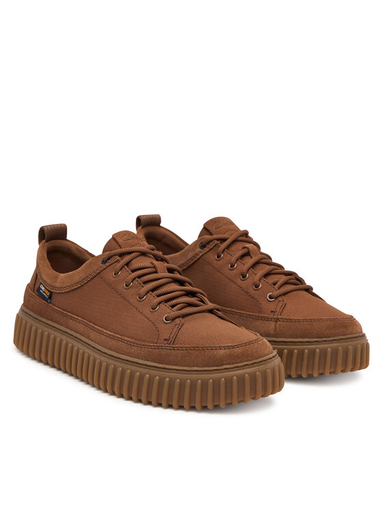 Clarks Tenisice Clarks Torhill Lace 26329461 Smeđa